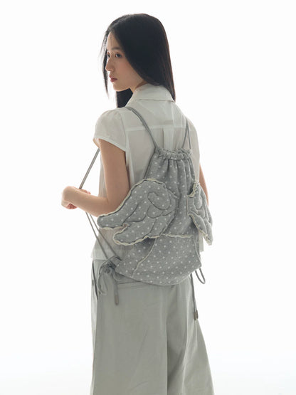 POLKA DOT ANGEL WINGS BAG