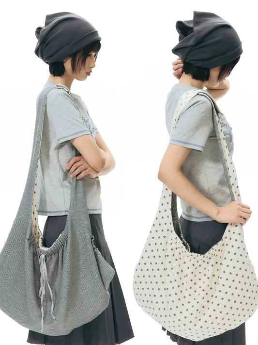 REVERSIBLE CANVAS CROSSBODY BAG