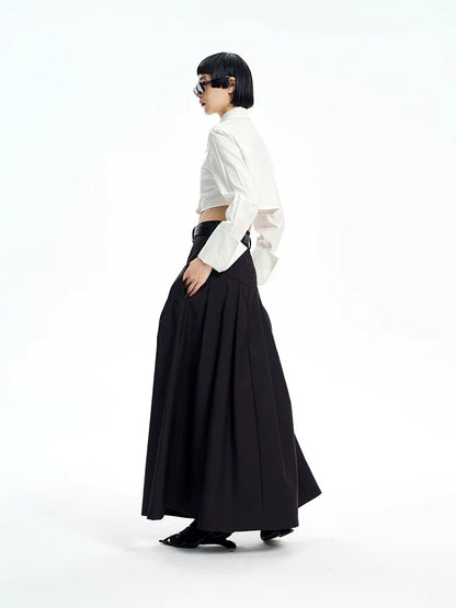 EXTRA-WIDE-SWING A-LINE SKIRT