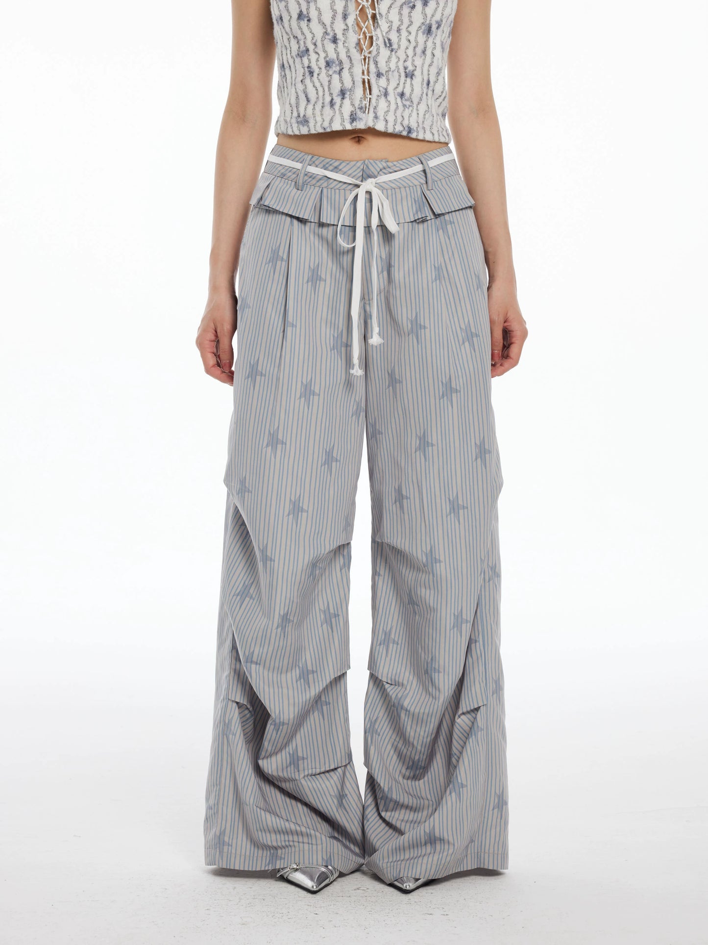 STRIPED STAR PANTS