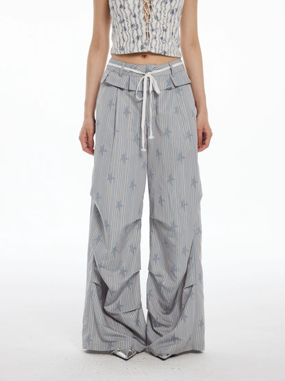 STRIPED STAR PANTS
