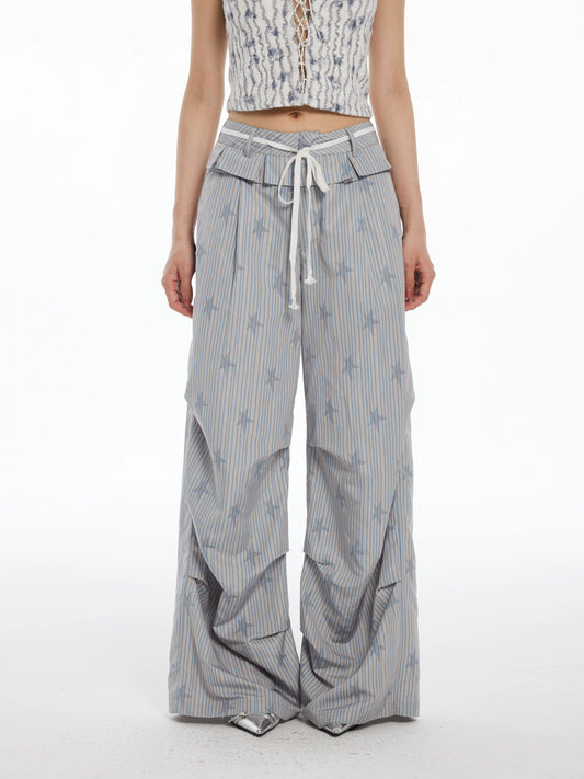 STRIPED STAR PANTS