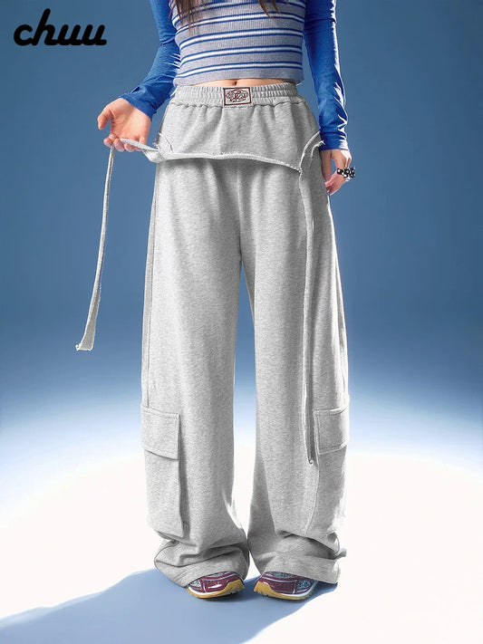ASYMMETRICAL FRAYED EDGE PANTS
