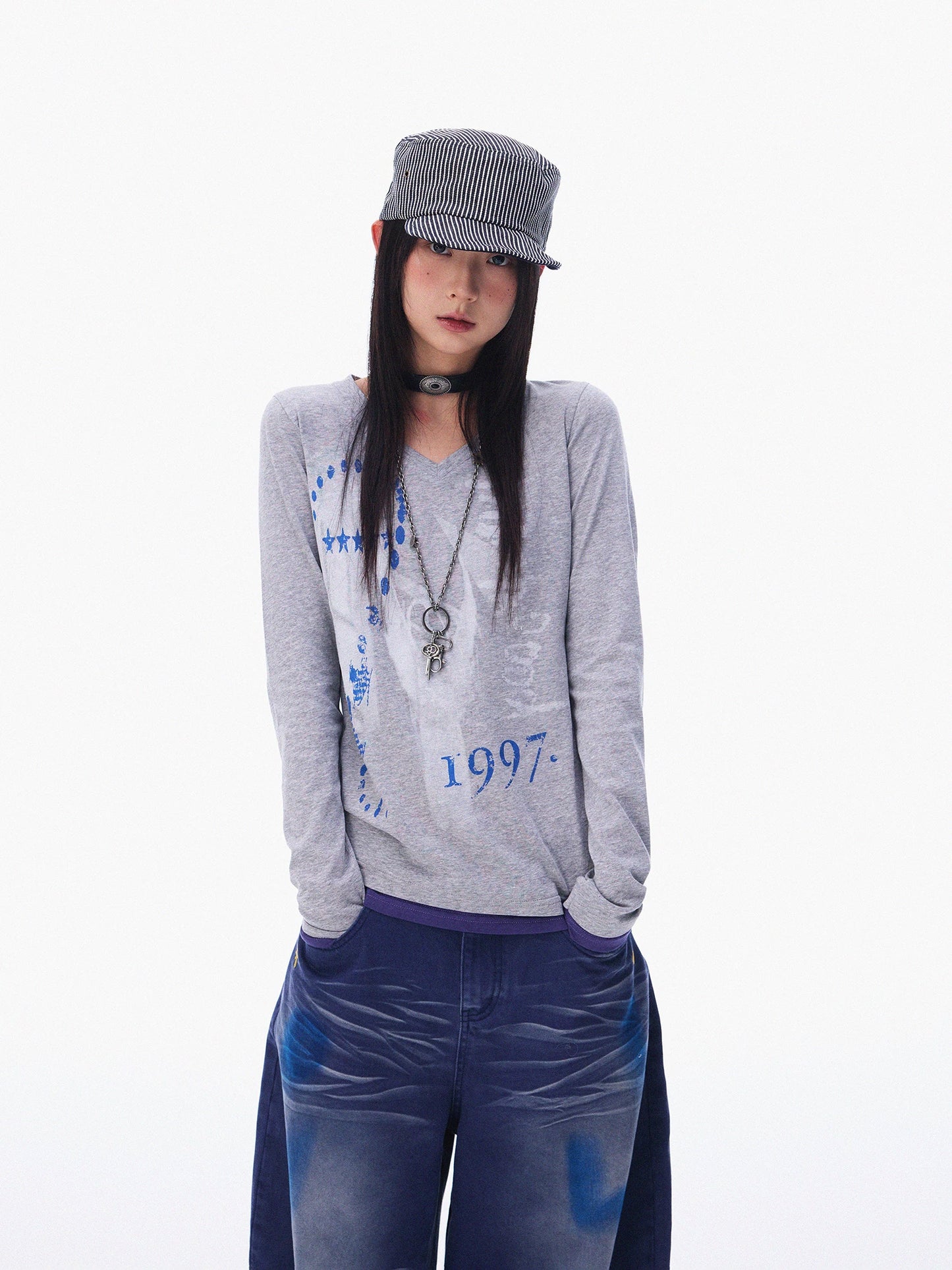 ECHO SPLICED LONG SLEEVE T