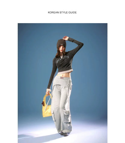 ASYMMETRICAL FRAYED EDGE PANTS