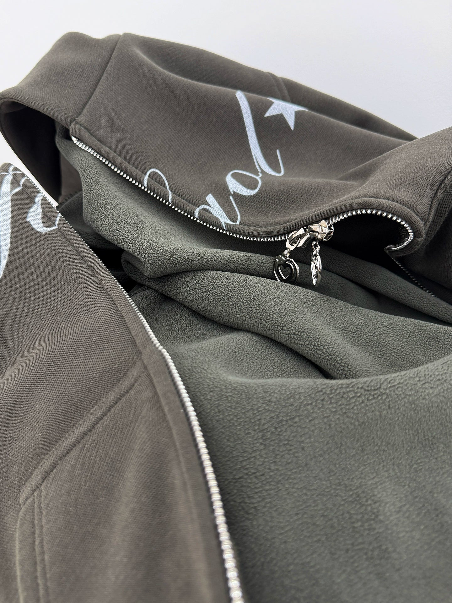 HORNED FLEECE HOODIE