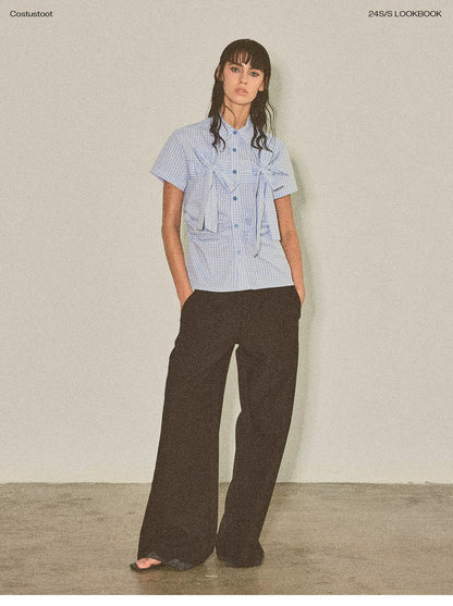 PLAYFUL CHECKERED SHORT SLEEVE SHIRT
