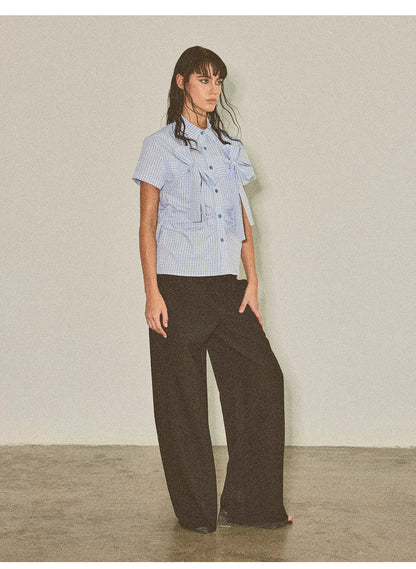 PLAYFUL CHECKERED SHORT SLEEVE SHIRT