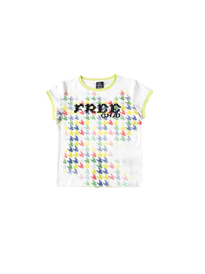 COLORFUL BIRDCAGE EMBROIDERED T-SHIRT