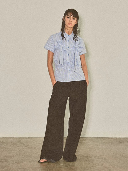 PLAYFUL CHECKERED SHORT SLEEVE SHIRT