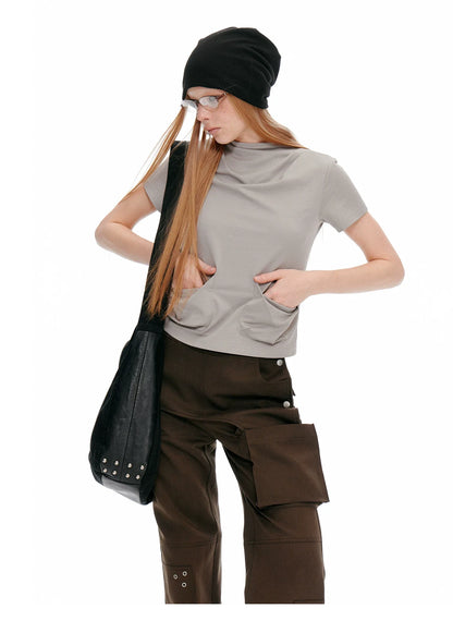 CROPPED SLIM-FIT TEE