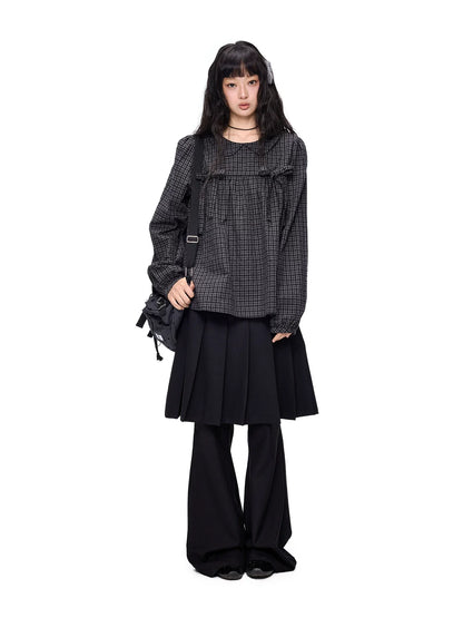 PLEATED FLARE PANTS SET
