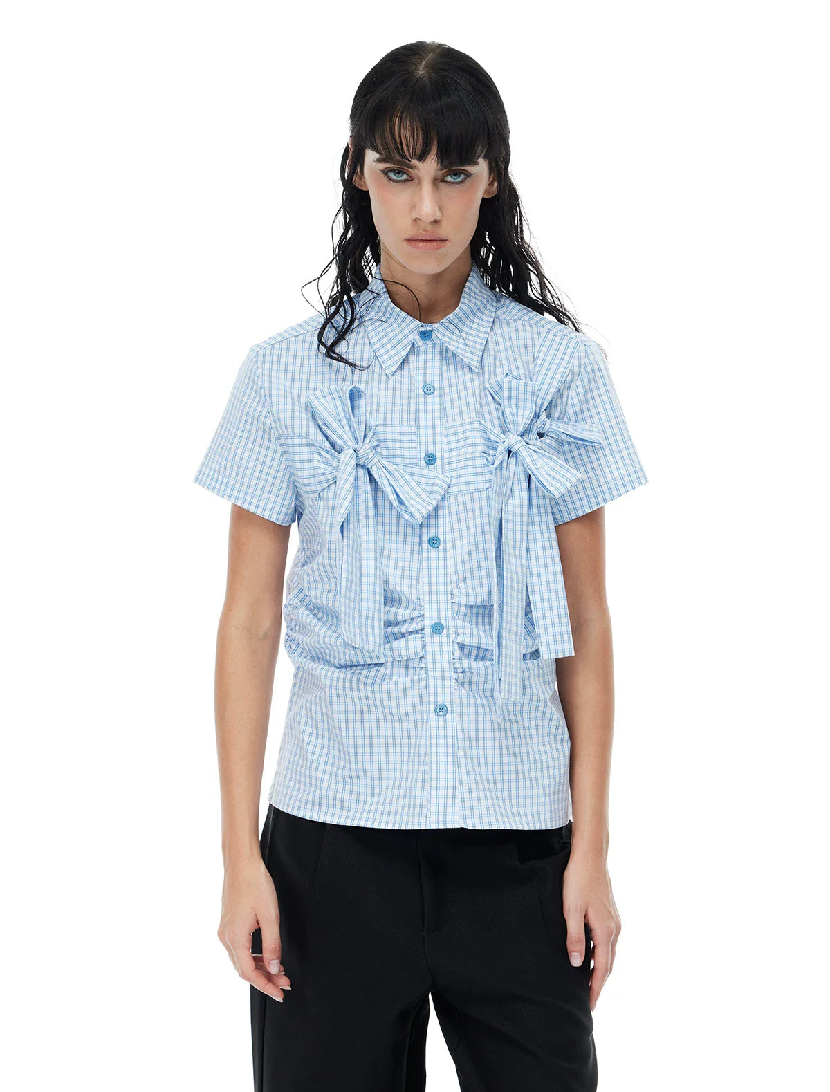PLAYFUL CHECKERED SHORT SLEEVE SHIRT