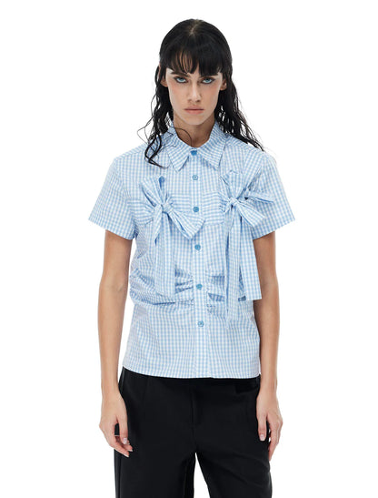 PLAYFUL CHECKERED SHORT SLEEVE SHIRT