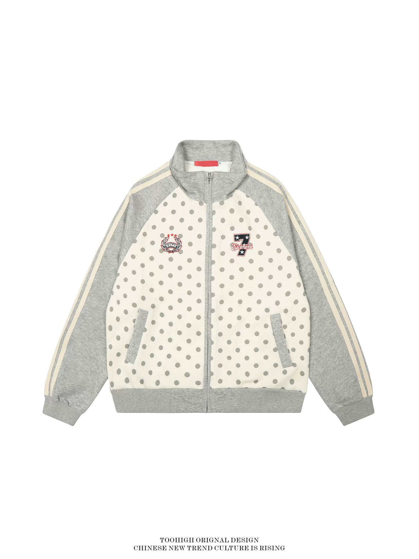 POLKA ZIP VARSITY KNIT