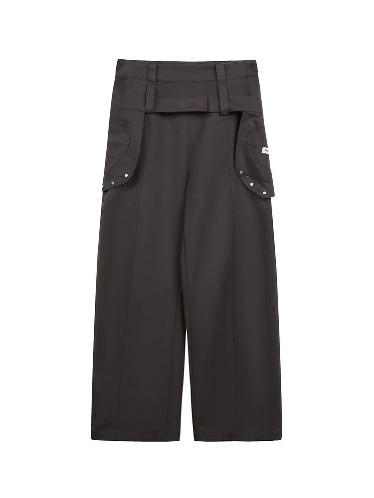 CASUAL WIDE-LEG PANTS WITH BELT