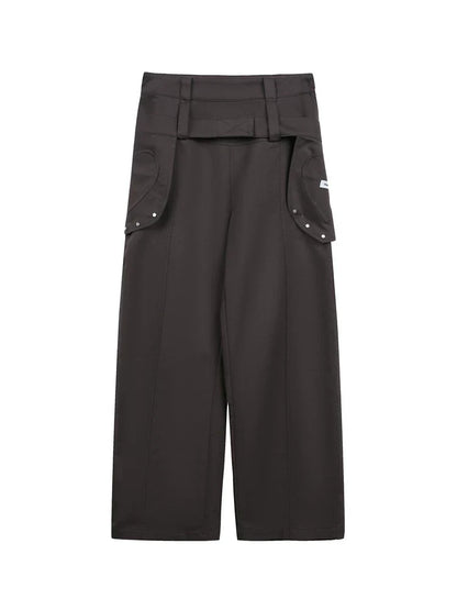 CASUAL WIDE-LEG PANTS WITH BELT