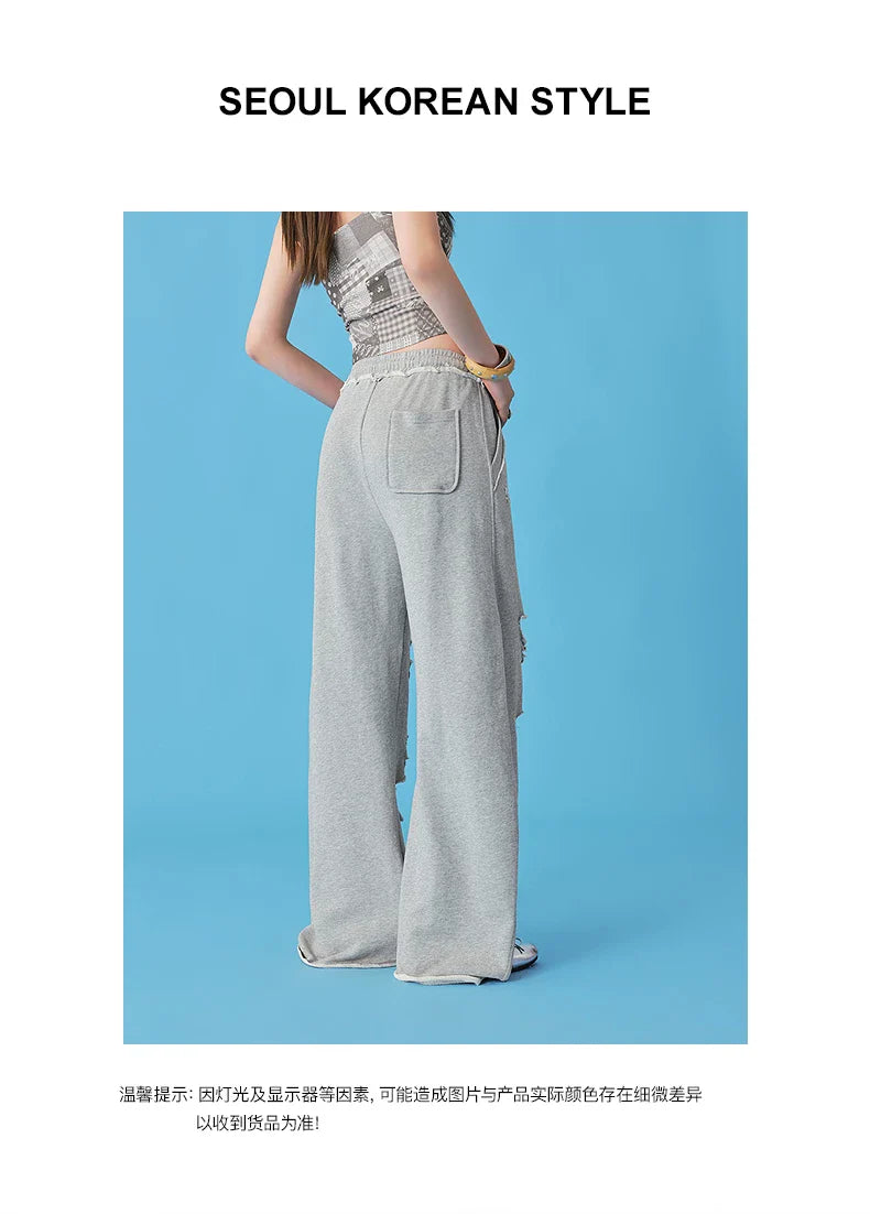 RIPPED CASUAL SWEATPANTS