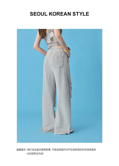 RIPPED CASUAL SWEATPANTS