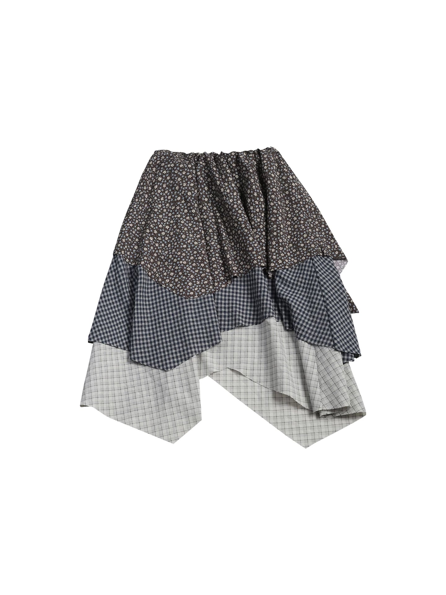 VINTAGE CHECKERED MIDI SKIRT