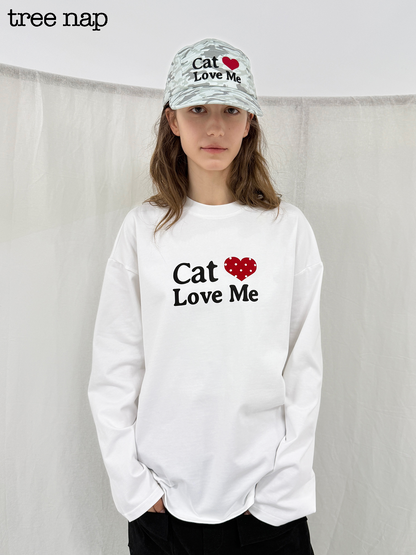 CAT LOVE ME CAMOUFLAGE CAP