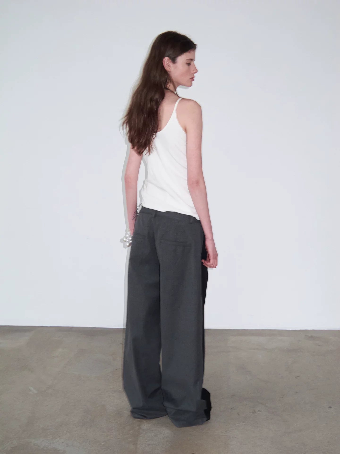 DECONSTRUCTED STRIPED CASUAL PANTS