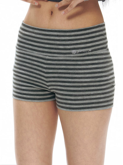 STRIPED ANTI-GLARE SAFETY SHORTS