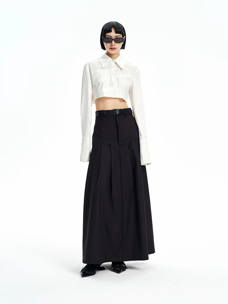EXTRA-WIDE-SWING A-LINE SKIRT