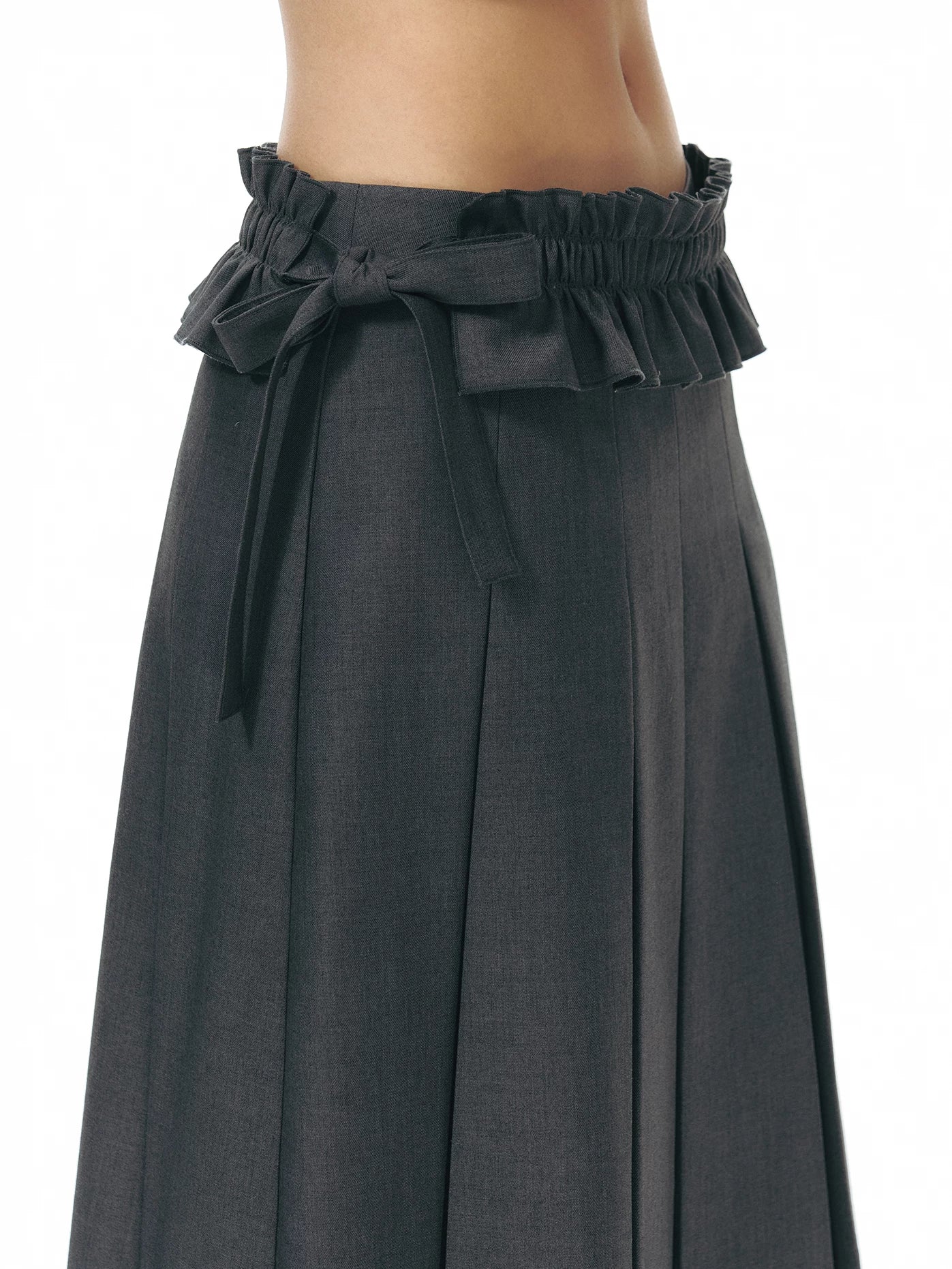 PLEATED A-LINE SKIRT