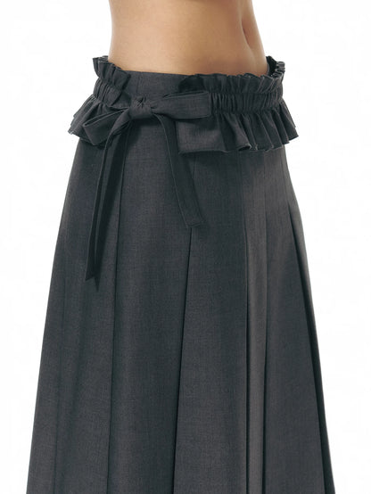 PLEATED A-LINE SKIRT