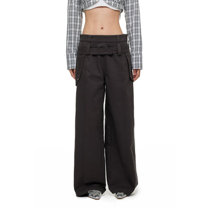 CASUAL WIDE-LEG PANTS WITH BELT