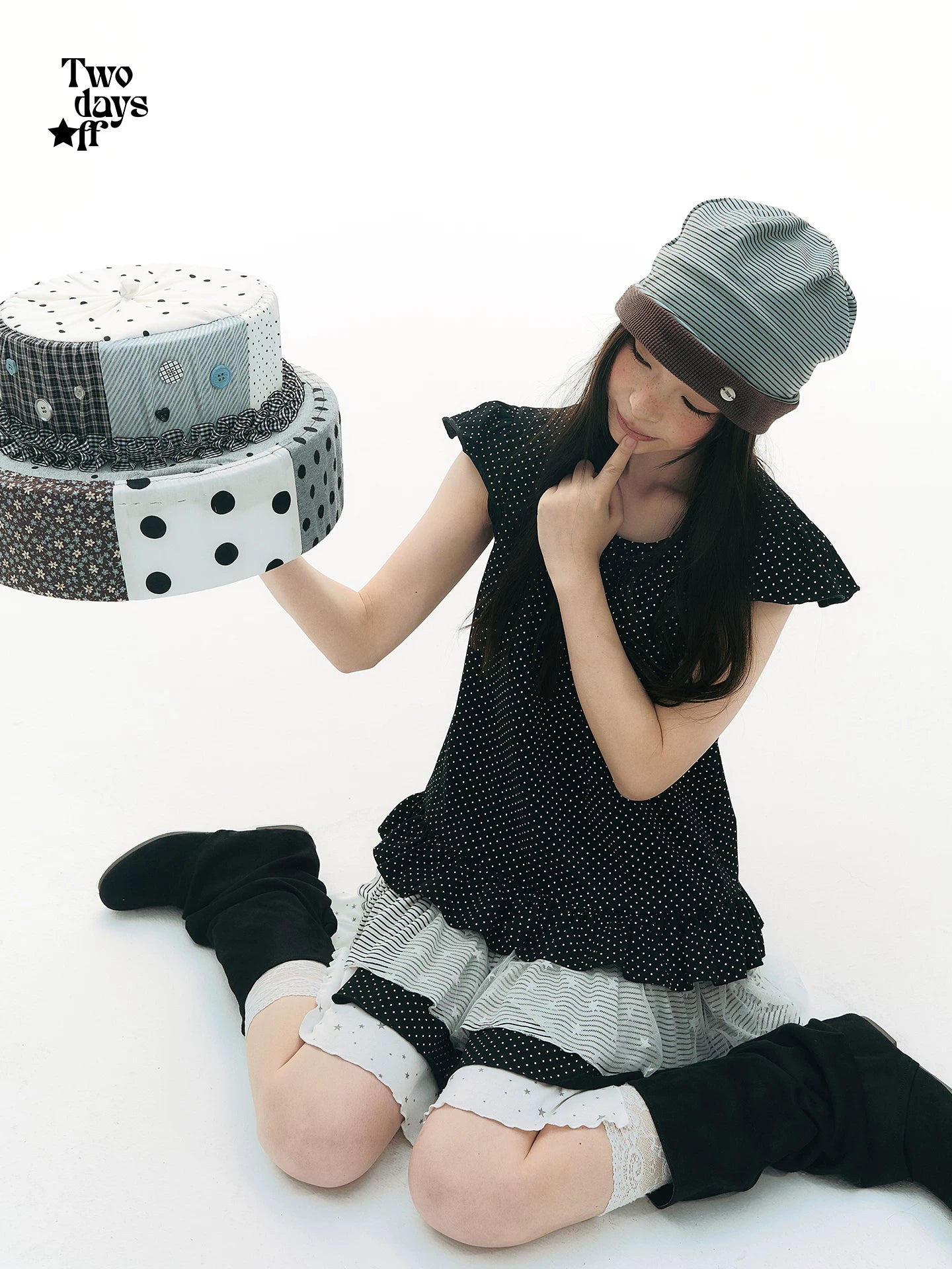 POLKA DOT RUFFLE DRESS