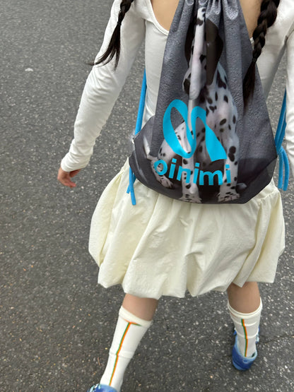 REVERSIBLE DRAWSTRING BACKPACK BAG
