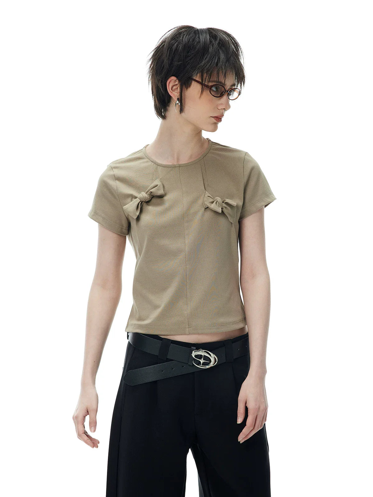 DECONSTRUCTED BOW T-SHIRT