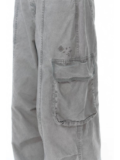 RETRO EMBROIDERED WIDE-LEG PANTS