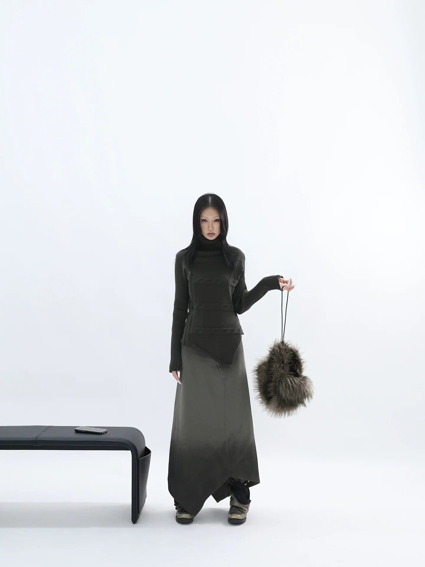 ARMY DECONSTRUCTED SKIRT