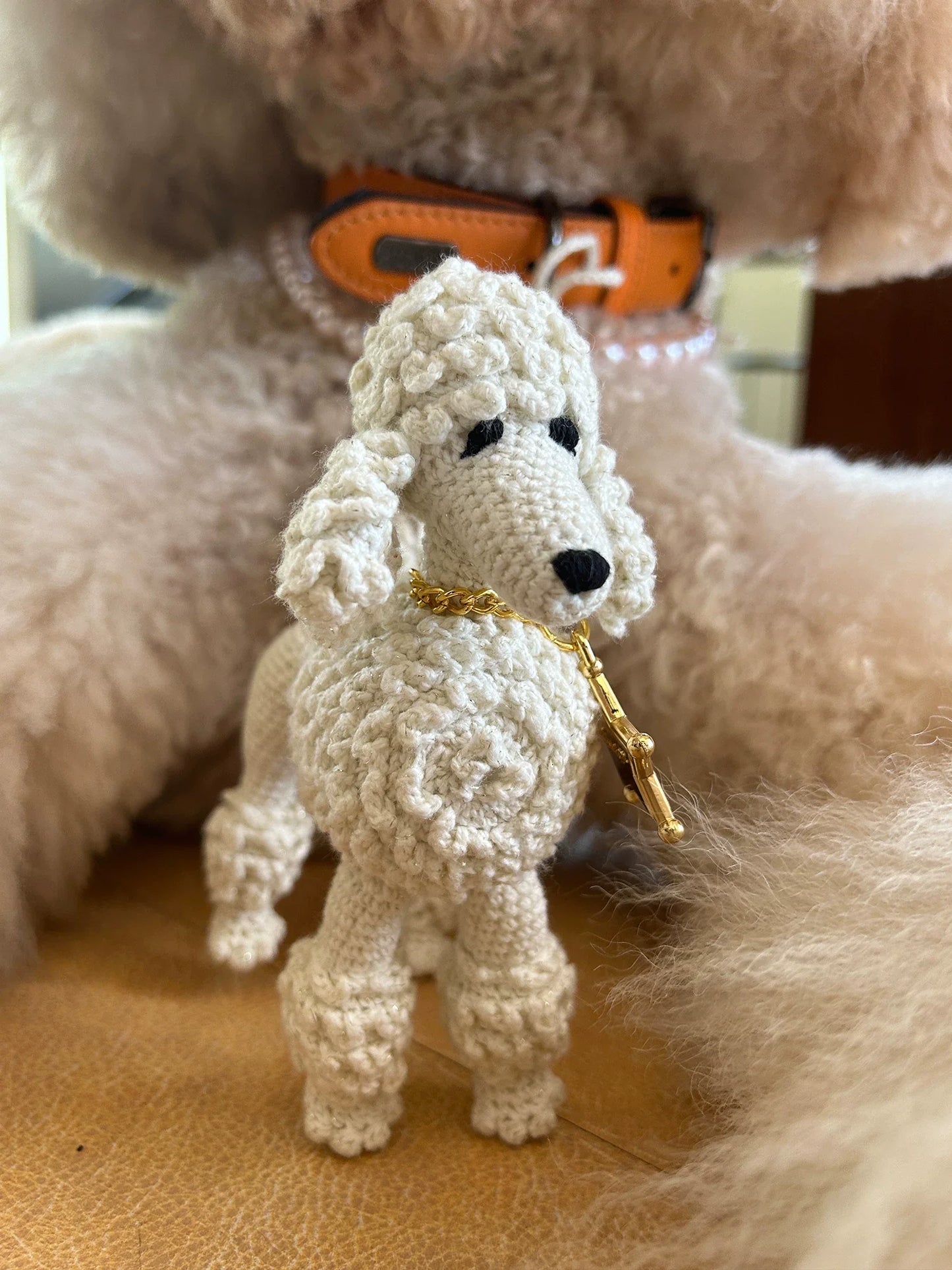 HANDMADE CROCHET DOG BAG CHARM