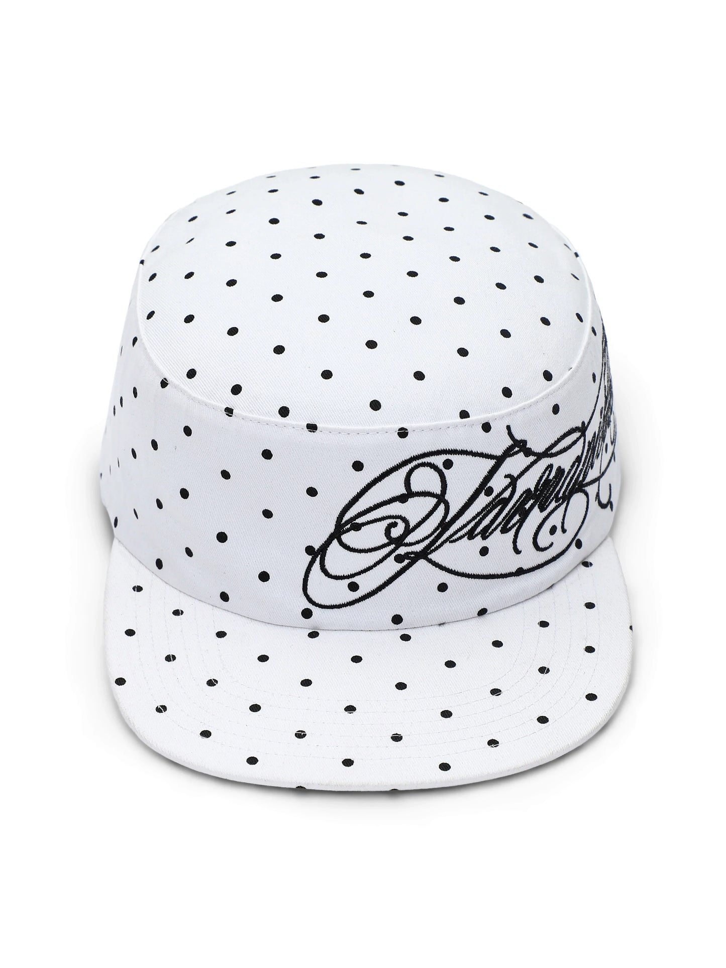 POLKA DOT FLAT BRIM CAP