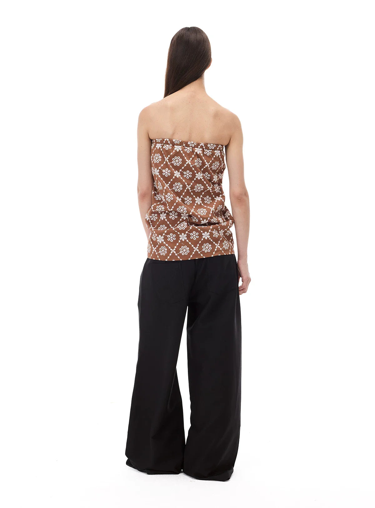CASUAL WIDE-LEG TAPERED PANTS