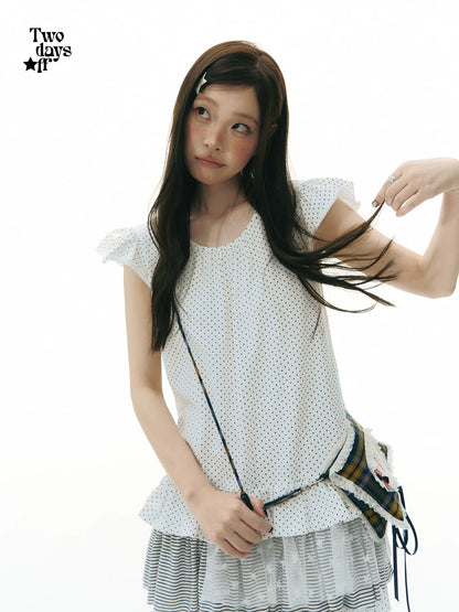 POLKA DOT RUFFLE DRESS