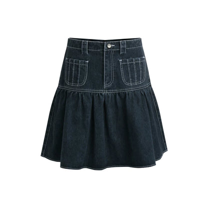 VINTAGE A-LINE DENIM SKIRT