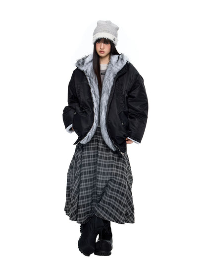 HEAVY FUR BOMBER JACKET