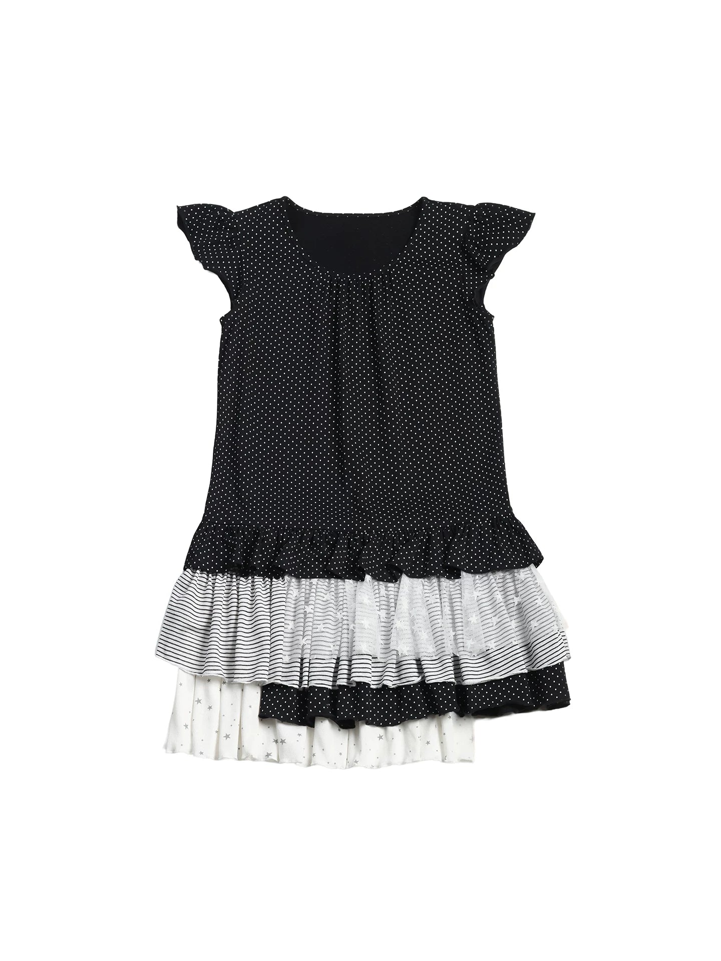 POLKA DOT RUFFLE DRESS