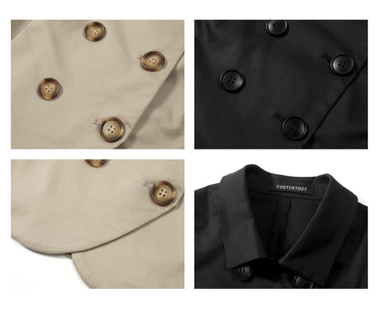 CROPPED DOUBLE-BREASTED BLAZER