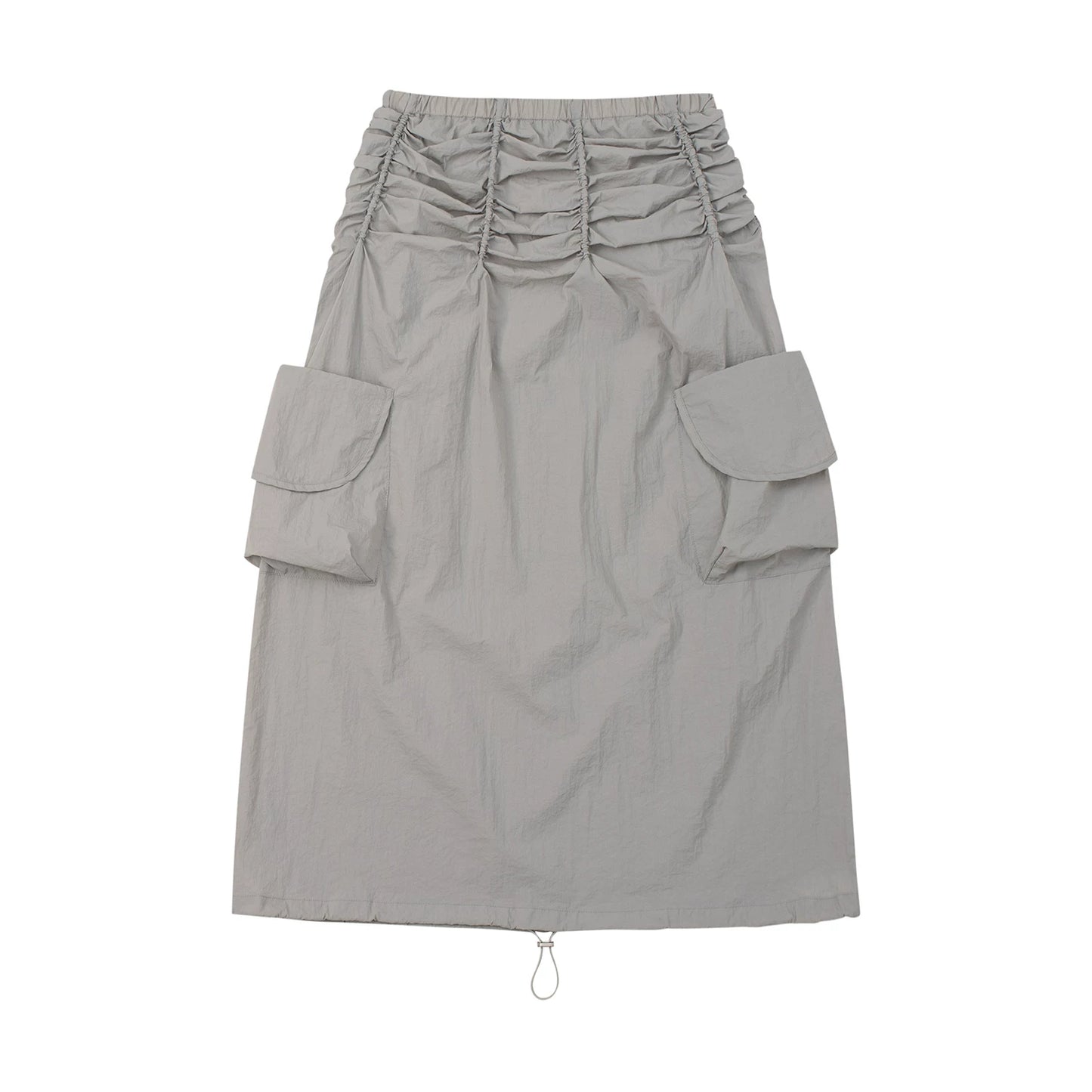 PLEATED A-LINE WORK SKIRT