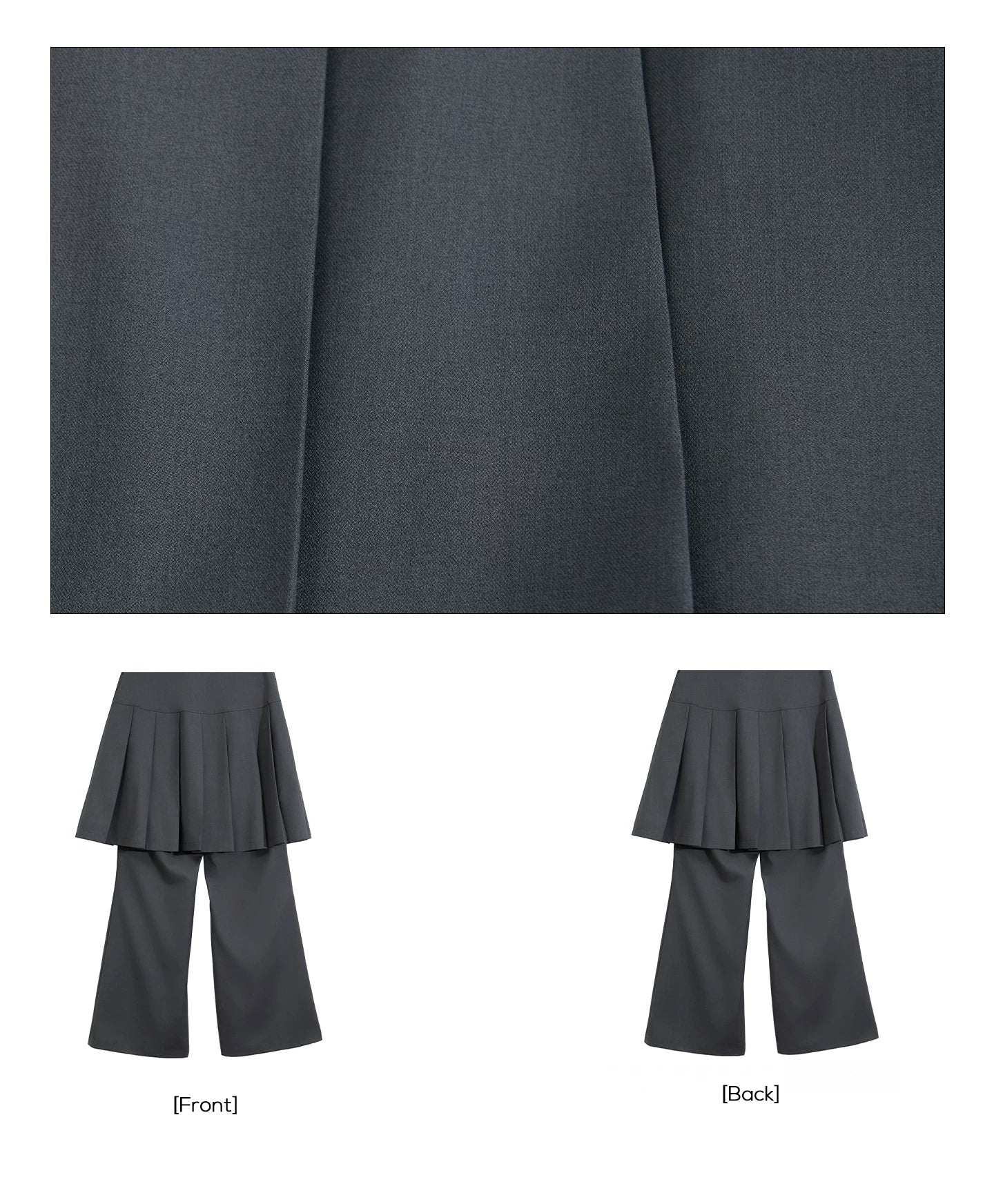 PLEATED FLARE TROUSERS