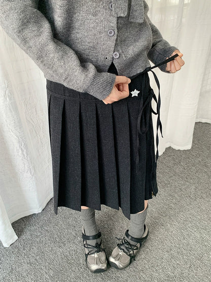 VINTAGE PLEATED A-LINE SKIRT