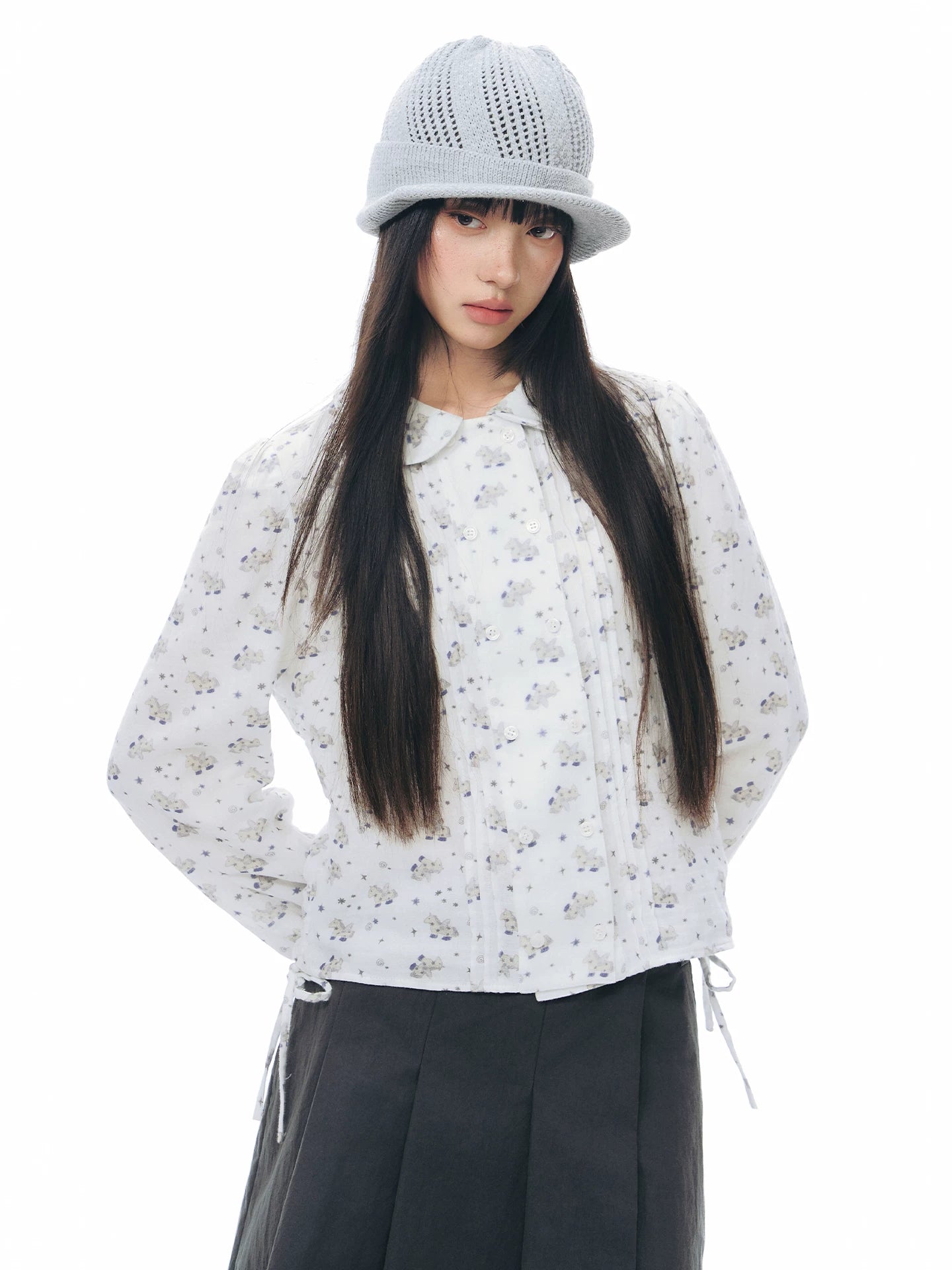 CUSTOMIZED PONY PRINT T-SHIRT SET