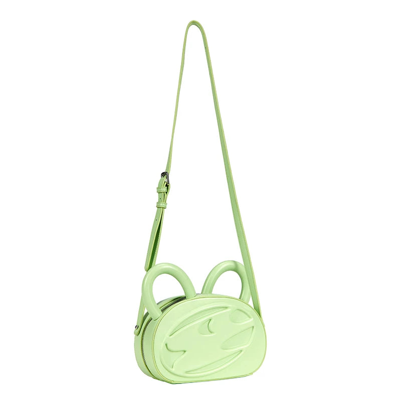 CUTE APPLE GREEN KITTEN EARS TOTE