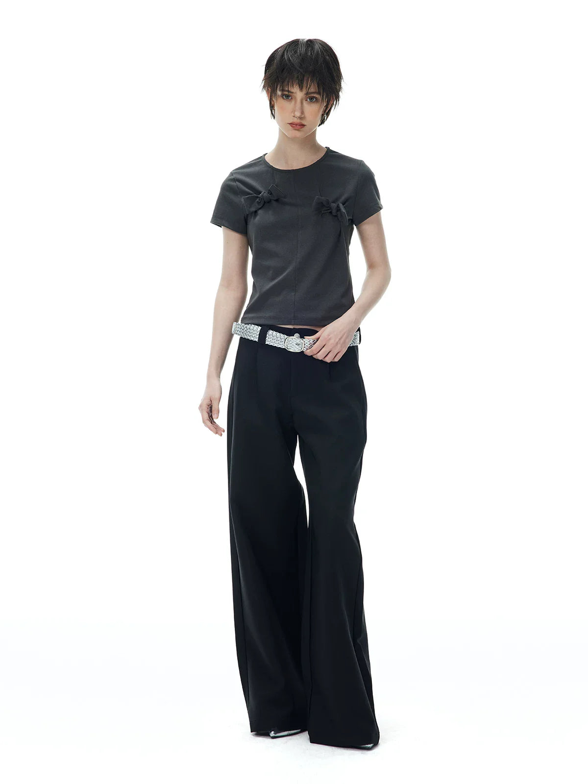 DECONSTRUCTED BOW T-SHIRT
